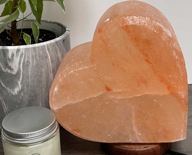 heart shaped salt lamp