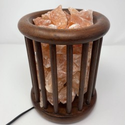 Wooden Cylinder Lamp