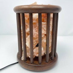 Wooden Cylinder Lamp