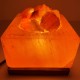 Square Fire Bowl With Chunks of Salt Square Fire Bowl With Chunks of Salt